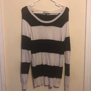 Oversized striped sweater